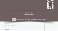 Desktop Screenshot of nickels-hendele.com